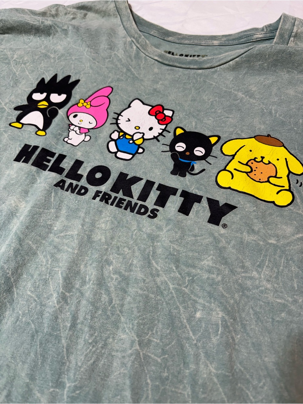 Hello Kitty and Friends Shirt 3XL Green Tie Dye Sanrio Graphic Tee 2022 PO046973